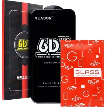 Ochranné sklo Veason 6D Pro Privacy pro iPhone Air černé 5903396411205 (Ochranné sklo Veason 6D Pro Privacy Glass pro Apple iPhone Air – 9H tvrdost, filtr soukromí, celoplošné lepení)