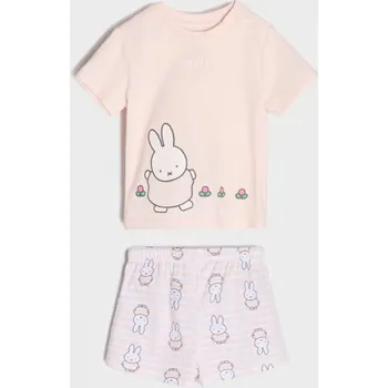 Dívčí spodní prádlo Sinsay - Dvoudílná pyžamová souprava Miffy - pastelová růžová - 091DP-03X - 091DP-03X-80