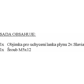 Objímka pro uchycení lanka plynu se šroubem M5x12 2v.Slavia | MT67102.1 | AGROAD