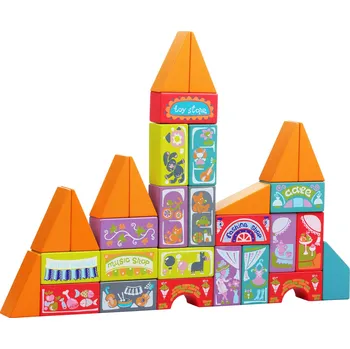 Dřevěná hračka CUBIKA Kouzelné město VI