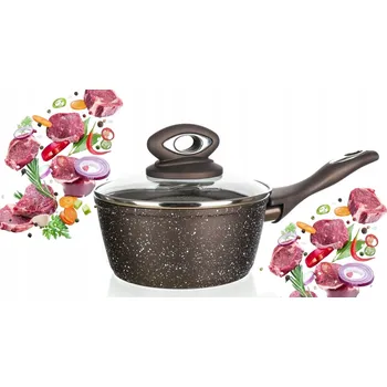 Hrnec HRNEC RONDEL 1,25 L GRANITE BROWN BANQUET pro vaření v kuchyni