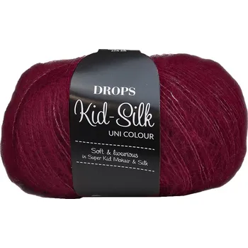 Příze Drops Kid-Silk 70 bordó