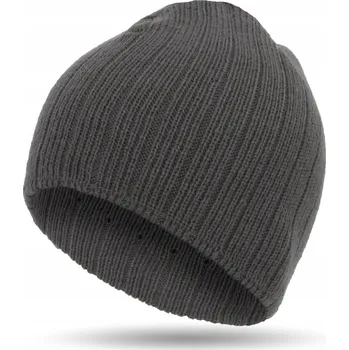 Čepice Haker zimní čepice beanie šedá, univerzální velikost