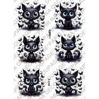 Umělecký papír Rýžový a soft papír na decoupage - Tim Burton - KB3198 Materiál: Soft, Rozměr: A4