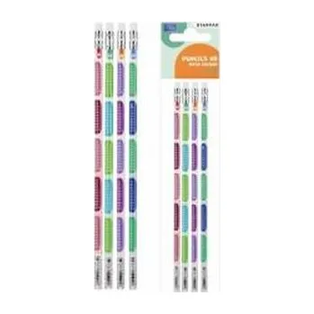 Ołówek z gumką HB Tabliczka Mnożenia 4szt