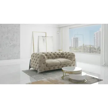 Sedací souprava Luxusní pohovka pro 2 MIAMI S2 Barva: Béžová