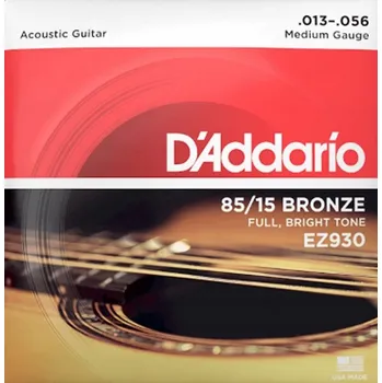 Příslušenství pro strunný nástroj Struny pro akustickou kytaru D'addario EZ930
