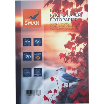 Fotopapír Lesklý fotografický papír Blue Swan A4 120 g/m² 100 kusů