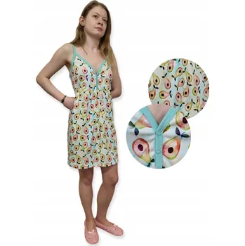 Dámské noční prádlo Noční košile Dartomik s ramínky, nad kolena, velikost XS