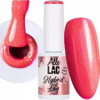 Přípravek na nehty Hybridní lak ALLELAC 6g LED/UV Gel Polish Flash Glitter Pink