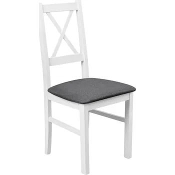 Jídelní židle Dřevěná židle NIL 10 Bílá/grafitová