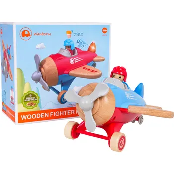 RKToys Dřevěné letadlo s melodií a světlem