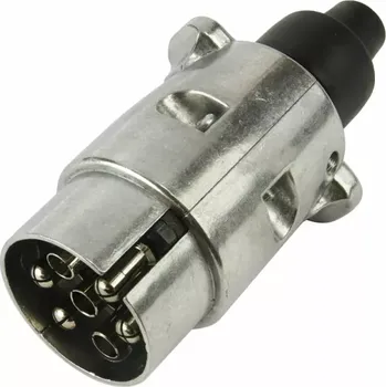 Auto elektroinstalace CZ Zástrčka 7-pólová 12V kovová D8501042 samec | 6711-5767 | AGROAD