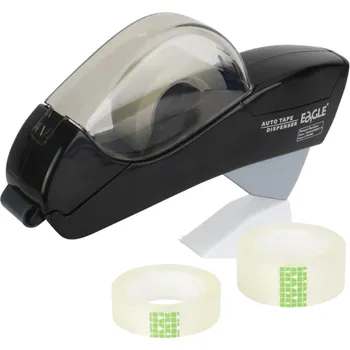 Lepicí páska Automatický dávkovač pásky Eagle Dvojitý odvíječ bez baterie Praktický stolní řezač Lepicí páska pro balení dárků a ruční práce Různé barvy černá