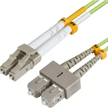 Síťový kabel MicroConnect Optical Fibre Cable LC/SC Multimode duplex OM5 5m zelená (FIB561005)