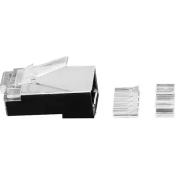 Síťový konektor MicroConnect Konektor RJ-45 MP8P8C CAT6a 50ks stříbrná (KON512-50)