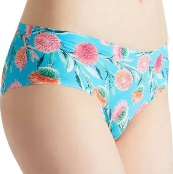 Kalhotky JULIMEX kalhotky kalhotky SPIKES Invisible Line květiny tyrkysová S