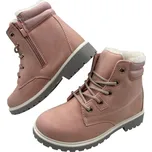 Lathay moda Dívčí růžové zimní boty 06 Barva: Růžová, Velikost: 35