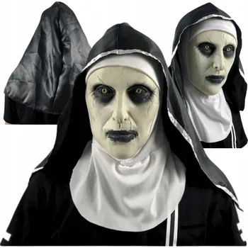 Karnevalová maska Maska na obličej Chuangbao Maska Przebranie Na Halloween Impreze latex kněz černá