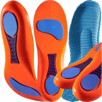 Vložka do bot SPORTOVNÍ ORTOPEDICKÉ VLOŽKY DO BOT S PAMĚŤOVOU PĚNOU TLUMÍCÍ NÁRAZY, VELIKOST 43-45