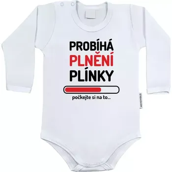 Kojenecký body Dětské body s dlouhým rukávem Probíhá plnění plínky