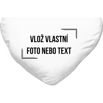 Polštář Polštář srdce 40x35 cm s vlastním potiskem