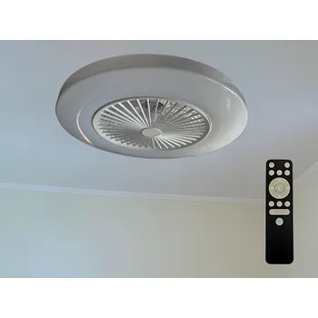 NEDES LED svítidlo + stropní ventilátor STAR + dálkový ovladač 72W - LCL6350
