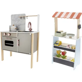 Dětská kuchyňka lupilu® Dřevěná kuchyňka / obchod