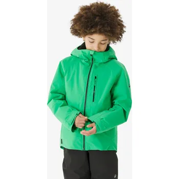 WEDZE Dětská lyžařská bunda hřejivá nepromokavá 6–14 let Ski 500 10 LET ZELENÁ