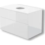 Deante Prizma, závěsná skříňka s pultovou deskou 800x470x520 mm, bílá lesklá, DEA-SDI_6B81