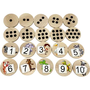 Pexeso art-wood.cz Dřevěné pexeso 20 ks - vzdělávací pexeso