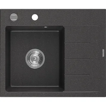 Granitový dřez Jednokomorový granitový dřez Mexen Ben černý