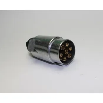 Auto elektroinstalace Zástrčka 7-pólová 12V kovová - samec | 6711-5767.1-5; 97-6422.AL; D8501042 | AGROAD