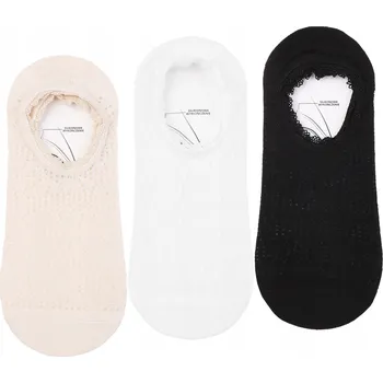 Dámské oblečení Dámské Kotníkové Ponožky MORAJ Ponožky s jemnou krajkou, sada 3 kusů, 35-38