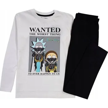 Chlapecké pyžamo CHLAPECKÉ PYŽAMO RICK A MORTY bavlna DLOUHÝ RUKÁV černé 164 D012Q