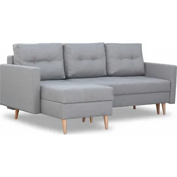 Pohovka Rohová pohovka s funkcí spaní Malmö šedý