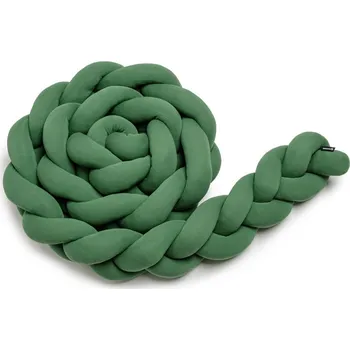 mantinel do postýlky Pletený mantinel - tmavě zelená