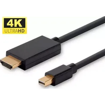 Video kabel MicroConnect kabel Mini DisplayPort 1.2 (M) - HDMI (M) 3m černá (MDPHDMI3B-4K)