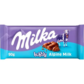 Čokoláda Milka čokoláda Bubbly mléčná s bublinkami 90g