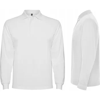 Podprsenka Pánská polokošile s dlouhým rukávem Bavlna PIQUE ROLY 6635 BÍLÁ M