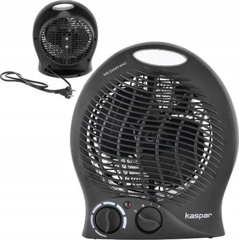 Přímotop Teplovzdušný ventilátor Kaspar černý 2000 W s termostatem a 3 úrovněmi nastavení