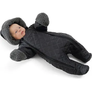 Kojenecká kombinéza Zimní kojenecká kombinéza s Merino vlnou tmavě modrá LORITA Velikost: 62