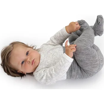 Dětské punčocháče Merino 96% šedé LORITA Velikost: 68/74