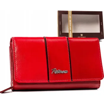 Peterson peněženka z pravé kůže červená - dámská