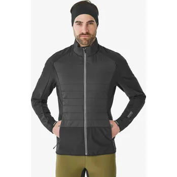 WEDZE Pánská hřejivá běžkařská bunda prodyšná XCS 500 M MODRÁ|ČERNÁ