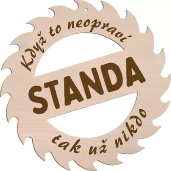 Domovní číslo Dřevěná cedulka Když to neopraví jméno, tak už nikdo