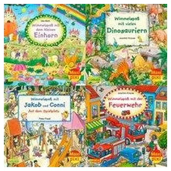 První čtění Maxi-Pixi-4er-Set 78: Wimmelbilder 6 (4x1 Exemplar) - Bartl, Ulla