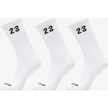 Pánské ponožky Ponožky Jordan Essentials Crew Socks 3-Pack White/ Black M