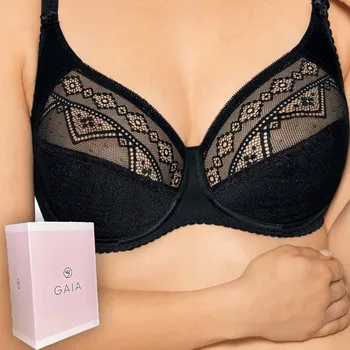 Podprsenka Gaia podprsenka nevyztužená černá velikost 65F