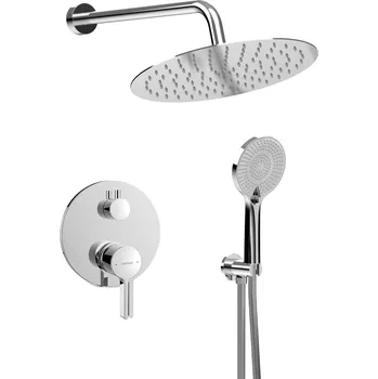 ICONIC podomítkový sprchový set s pákovou baterií, 2 výstupy, vyústění, chrom